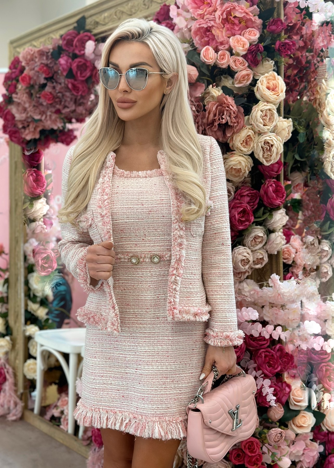 Сако Pink Boucle