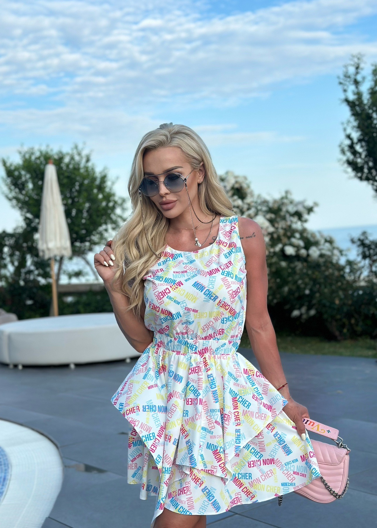 Dress”Mon Cher Letters “