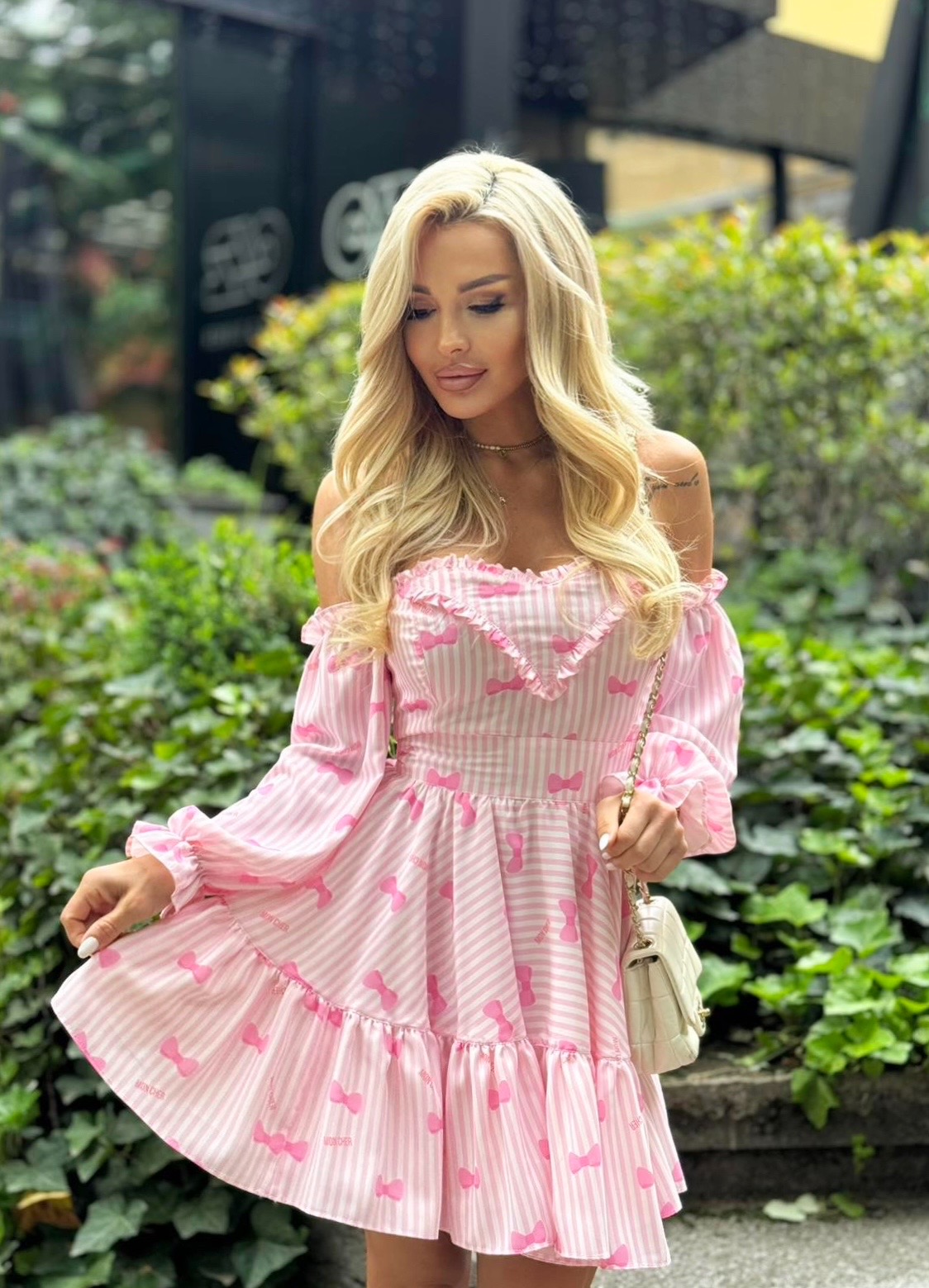 Ribbon Pink Dress